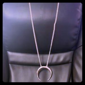 Upside down moon necklace